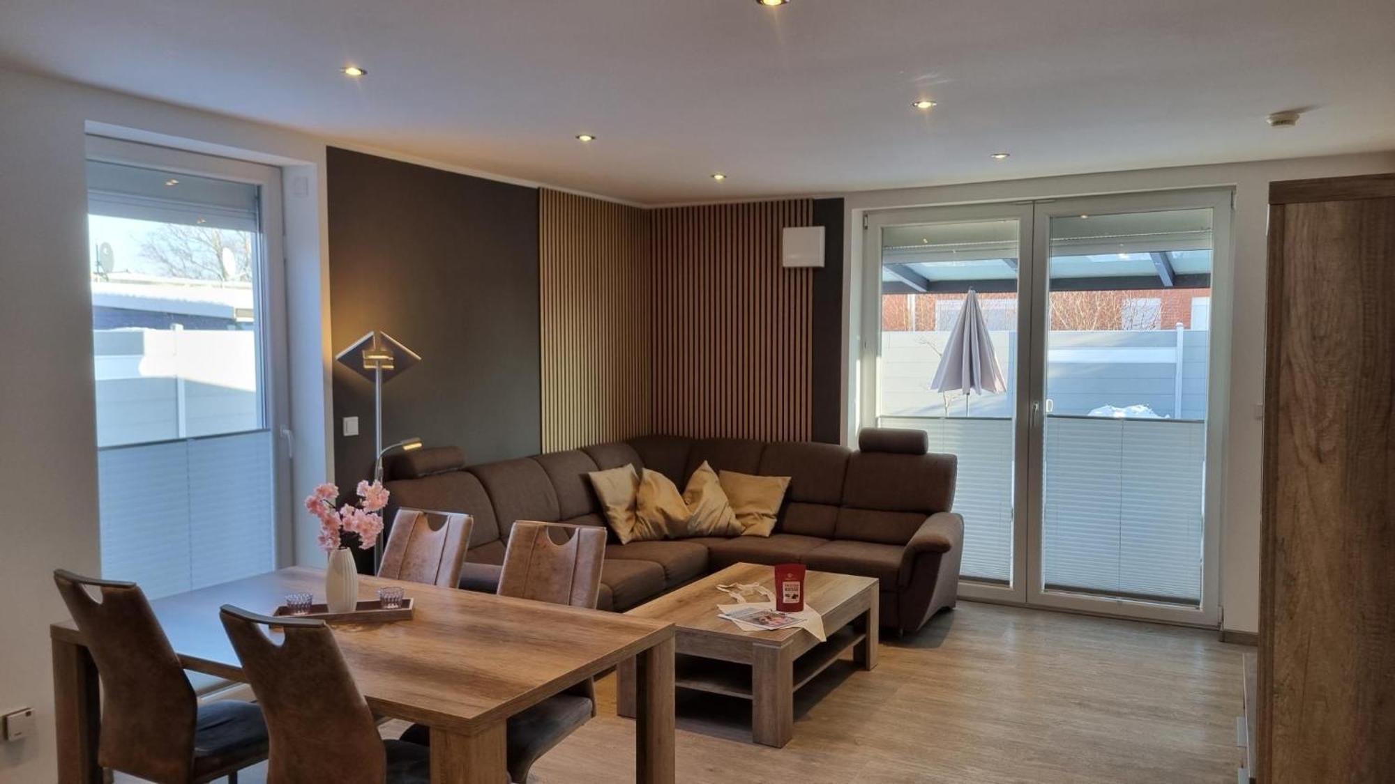 Ferienhaus Plattfisch Dornum Exteriör bild